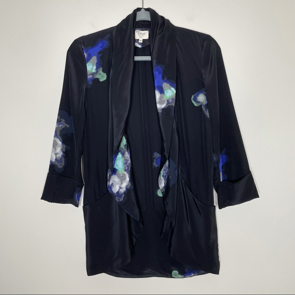 Wilfred Aritzia Chevalier Silk Blazer Jacket 0